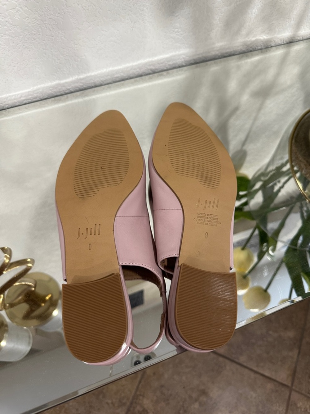 J. Jill Pale Pink Pointed Slingback Flats - Picture 3 of 7
